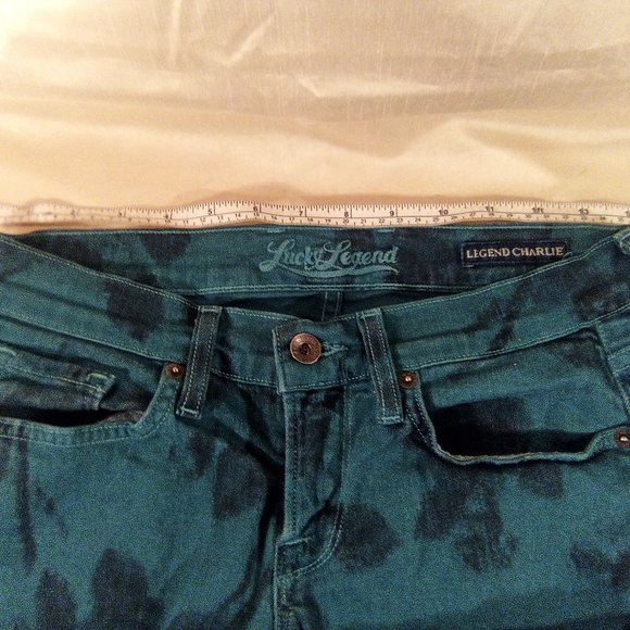 "Lucky Brand" Legend Charlie Floal Skinny Jeans Size 26 - Picture 9 of 16